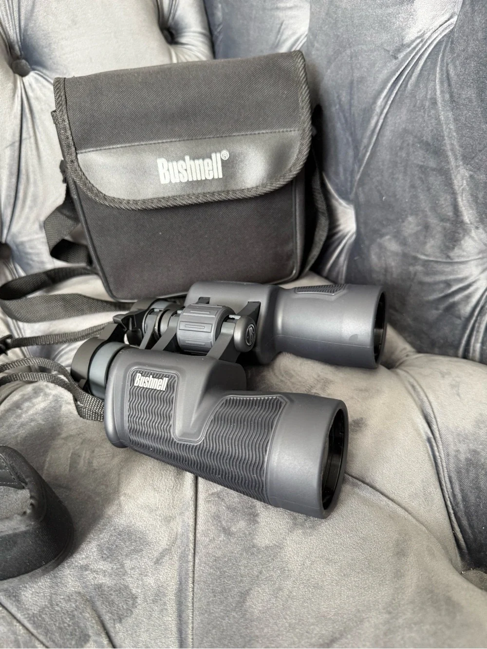 Bushnell 7x50 Binoculars in Charcoal Gray with Carry Case